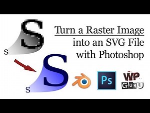 How to turn a Raster Image into a Vector SVG with Photoshop