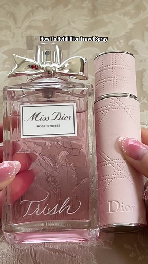How to refill Dior Travel Spray💓✨ @Diorbeauty @Dior #diorbeauty #diorbeautylovers #diortravelspray #missdior #diorperfume #diorparfums #diorbeautycode #diorpromocode