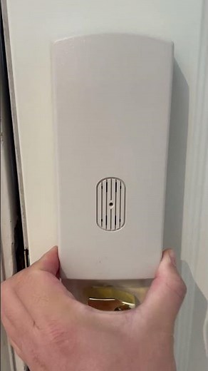 Weiser code lock powered by four AA batteries