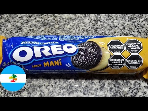 Oreo sabor Maní Edición Limitada Argentina Nuevas 2025 Galletitas Dulces Rellenas - Sin Grasa Animal