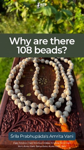 4.9K views · 1K reactions | The real fact behind the 108 beads in the Japa Mala, explained. Watch this video to find out! | Krishna Consciousness Society | Facebook