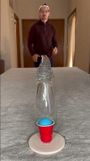 Perfect Ping Pong Bottle Trick Shot 🎯 | Insane Precision Challenge#satisfying #youtube#trickshots