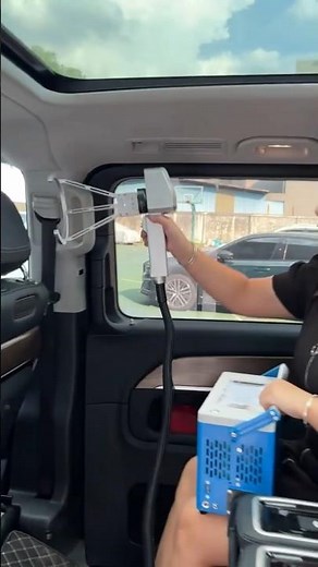 Leather Printing With Handheld Fiber Laser Marking Machine 20W