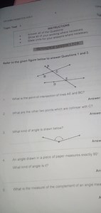 What is the point of intersection of lines AE and BC? What are ... | Filo