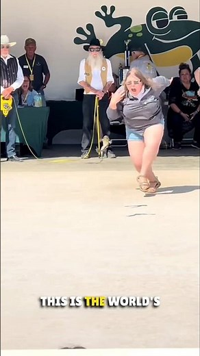 World’s Weirdest Frog Jump! | California’s $20,000 Frog Competition 🐸 #shorts