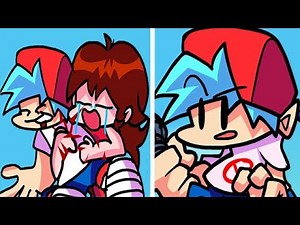 Friday Night Funkin' but Boyfriend Dies | Goodbye World + Girl Crying Cutscenes FNF