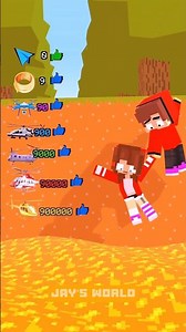 Help JJ and Sister Escape the Lava 🌋😭 - MAIZEN Minecraft Animation #shorts #minecraftanimation