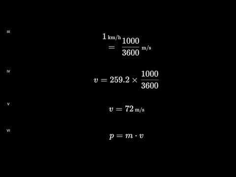 Momentum of a Landing Jet: Unit Conversions + p = mv (Step by Step)