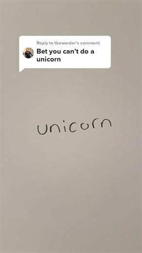 Transforming the Word Unicorn into a Beautiful Drawing