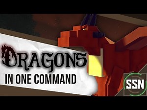 Minecraft - Dragons | RIDE, FLY, AND SHOOT FIREBALLS [One Command] [Mythical Creature #1]