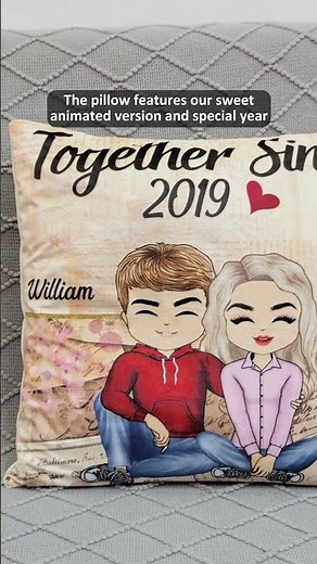 Together Since Husband Wife | Couple Gift | Personalized Custom Pillow