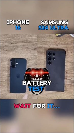⚡☠️💥IPHONE 16 VS SAMSUNG S24 ULTRA BATTERY TEST!!