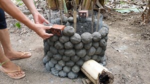 100K views · 982 reactions | Cement Craft Ideas - Make your own kitchen and grill Chicken at home - Diy Oven | Motcraft | Facebook