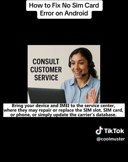 Fix No Sim Card Error on Android Phone