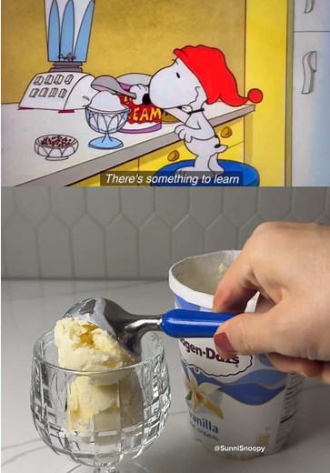 Make Ice Cream Sundaes with Snoopy