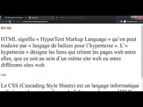 Formation CSS : 01- introduction