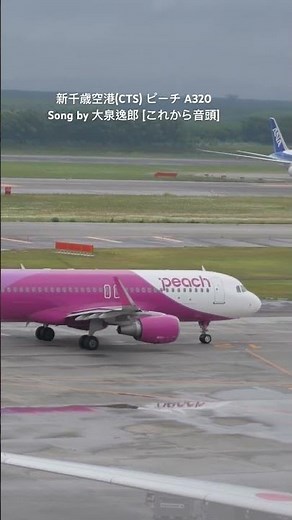 #新千歳空港 #CTS #ピーチ #A320 Song by #大泉逸郎 #これから音頭