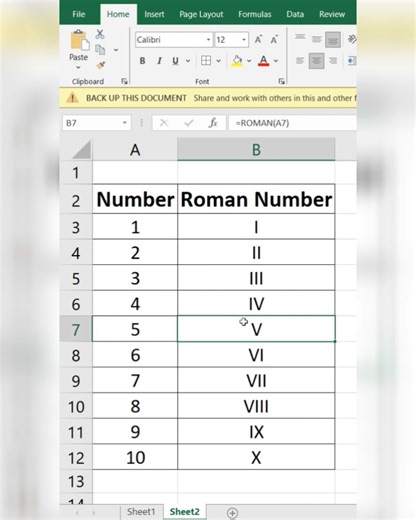 Why type Roman numerals manually? Excel does it for you. #shorts #trending #viral #youtubeshorts