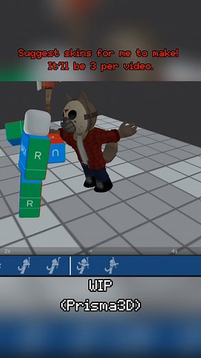 Piggy Kill animation reimagined sneak peak (WIP) Prisma3D #animation #roblox #piggy #prisma3d #jason