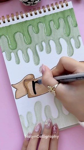 Halyn Calligraphy on Instagram: "Easy Front Page Idea: Biology 💚"