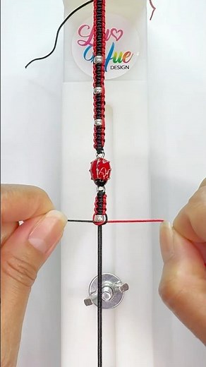 Here's how I make a macrame bracelet with a ladybug that’s all about good vibes. #LadybugLuck