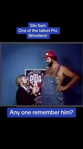 Silo Sam One of the tallest Pro Wrestlers! #silosam #prowrestling #awawrestling #wwe #wwfwrestling #oldschoolwrestling #1980s #wrestling