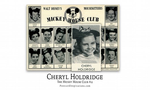 Cheryl Holdridge: The Mickey Mouse Club #12 – Postcard Inspirations