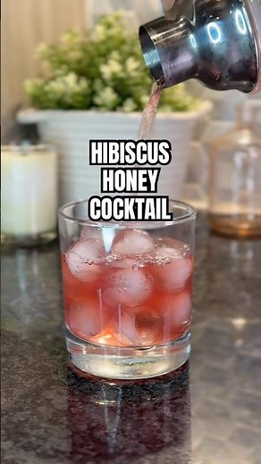 HIBISCUS HONEY COCKTAIL | EASY DRINK RECIPE | PERFECT SPRING DRINK