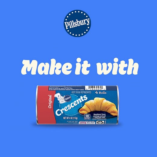 Something easy for dinner? Ham and Cheese Crescent Roll Bake it is! Grab your Pillsbury Crescents. Let’s get baking. | Pillsbury