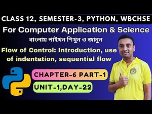 Python Programming | Chapter 6 Part 1 Unit 1 | Class12 Semester 3 | Computer Application & Science