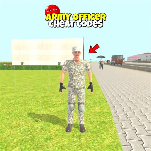 Army Officer Cheat Code 😲 Indian Theft Aura Simulator | #shorts