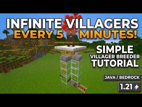 Get INFINITE Villagers in Minecraft 1.21+ with This Easy Villager Breeder