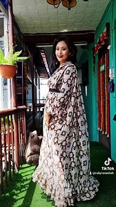 25K views · 842 reactions | #Designer wear gorgette wrapper skirt | Ruby's Collection | Facebook