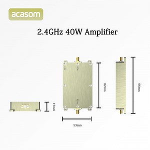 [Hot Item] 2.4GHz 10W 20W 40W 50W RF High Power Amplifiers Wireless Signal Extender Sweep Signal Source for Drone GPS