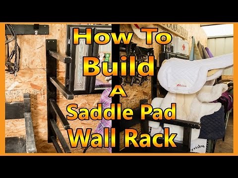 How To Build a Saddle Pad Rack for Your Tack Room