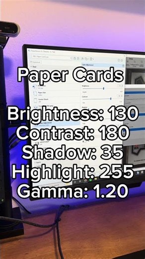 Scanner settings for sports cards #sportscollectibles #Ricohscanner #paperstream
