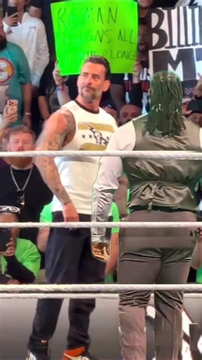 CM Punk Confronts Oba Femi on Monday Night Raw Today #shortsfeed