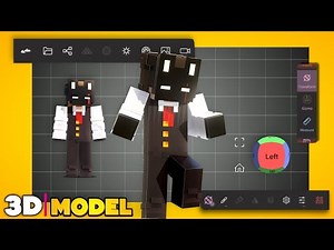 Minecraft 3D MODELING Like PC!🔥|| How to Make Attractive Minecraft 3d Models||