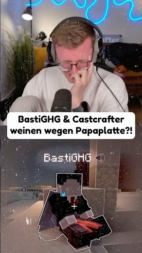 BastiGHG & Castcrafter are crying because of Papaplatte?! 😢 #shorts