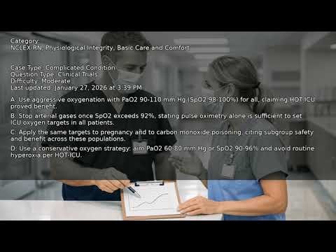 Basic Care and Comfort, Physiological Integrity, NCLEX-RN - Full Vignette with Extended Explanations