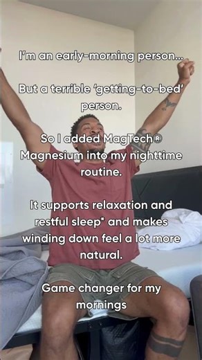 I added MagTech® Magnesium into my nighttime routine and it was life changing.