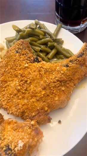 Elevated shake n bake quick easy and delicious #food #dinner #dinnerideas #shorts