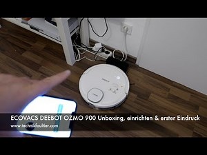 ECOVACS DEEBOT OZMO 900 Unboxing, setup & first impression