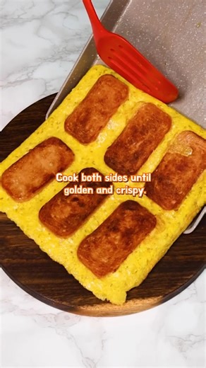 Crispy Spam Egg Rice Pancake 🔥🔥