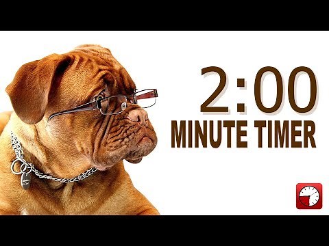 2 Minute Timer for PowerPoint and School - Alarm Sounds with Dog Bark