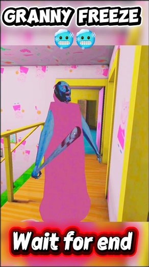 Granny Freeze 🥶🥶 #trendingshorts #shorts #gaming #granny #shortsfeed
