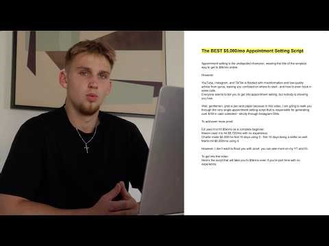 The best $5k/mo appointment setting script (2026)