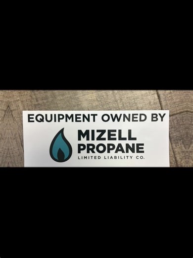 Propane tank decals that are ready for the harsh environments of heat, cold, snow, wind, rain, and whatever else nature can throw at them. #decals #mpiprint #propane #vinyl