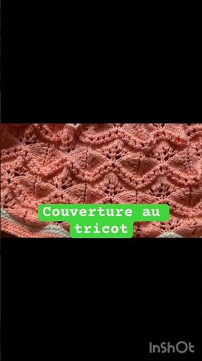 Modèle couverture au tricot