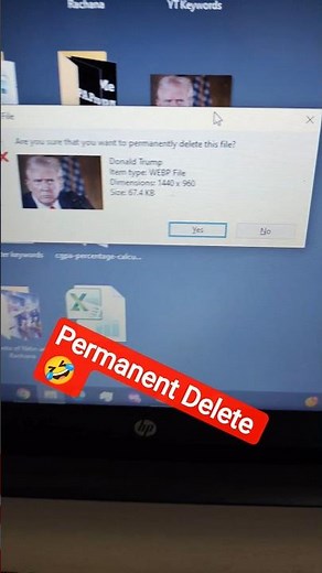100% Permanent Delete a file from the computer #computertips #deletetrump #PCTips #PermanentDelete